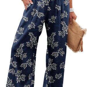 Women's Lightweight High Waisted Palazzo Trousers - Perfect for Spring & Summer